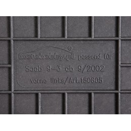 Saab 9-3 2002-2014 Guminiai kilimėliai MOTOHOBBY FRONT 150805/2
