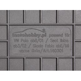 Seat Cordoba II 2002-2009 Guminiai kilimėliai MOTOHOBBY FRONT 160301/2