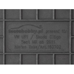 Seat Mii 2012- Guminiai kilimėliai MOTOHOBBY 160702