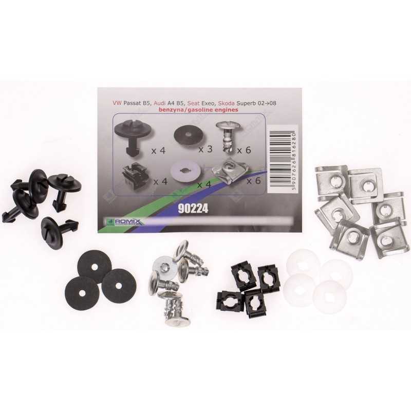 Skoda SuperB I 2002-2008 Variklio dangtelio laikikliai ROMIX 90224