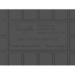 Smart Fortwo I 1998-2007 Guminiai kilimėliai MAX-MAT 804501