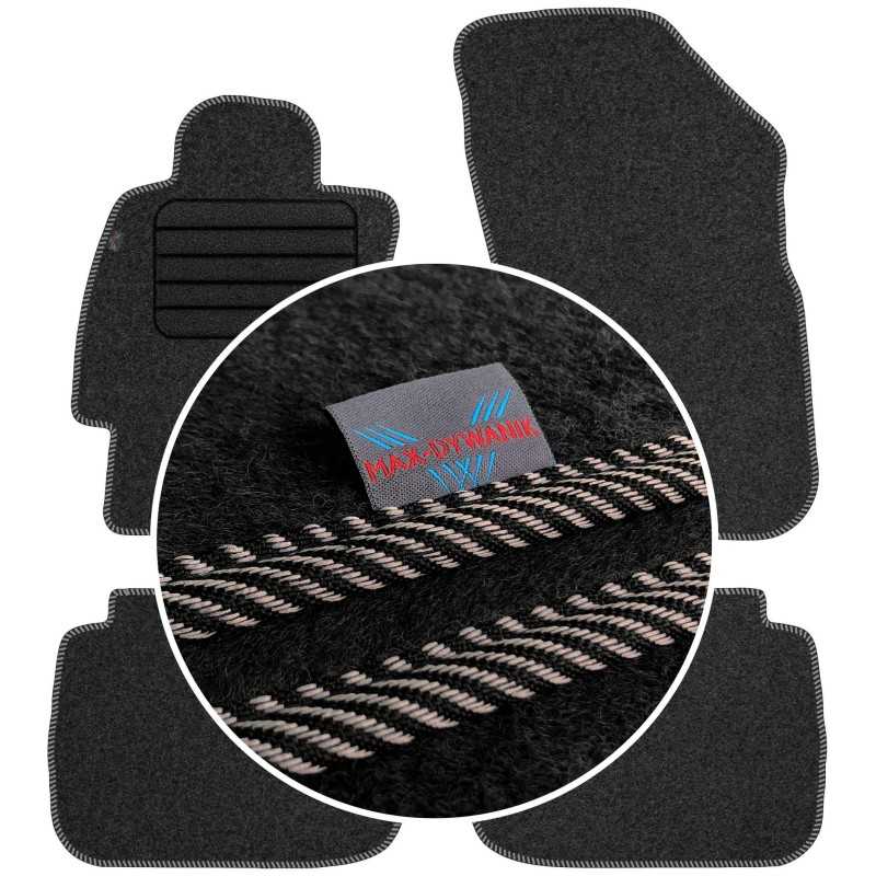 Subaru Outback V 2014-2019 Veliūriniai grindų kilimėliai MAX-DYWANIK