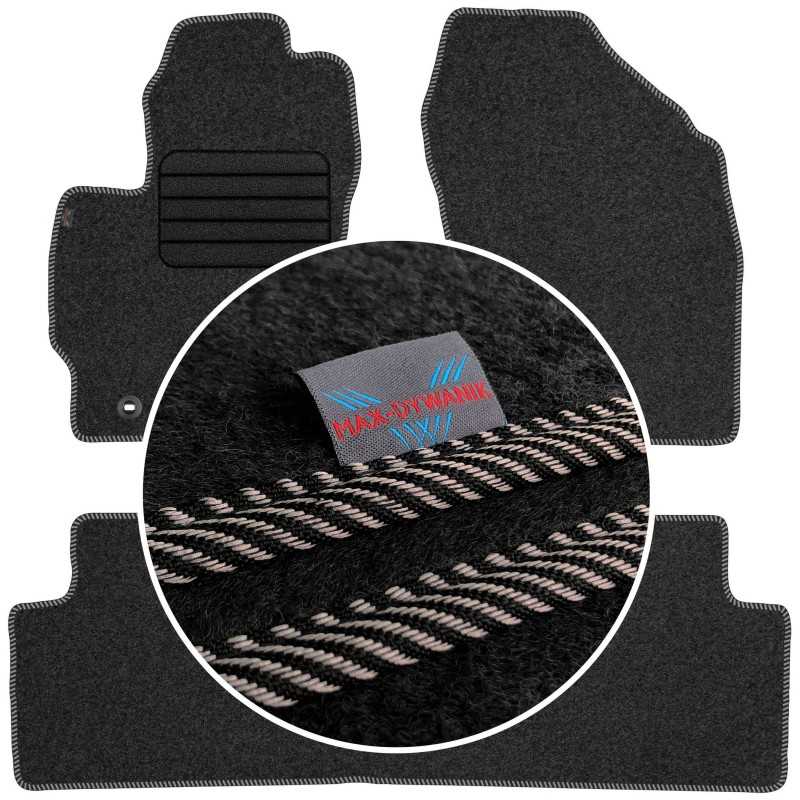 Toyota Auris I 2007-2012 Veliūriniai kilimėliai MAX-DYWANIK
