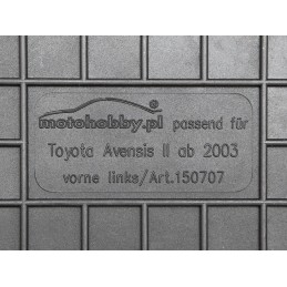 Toyota Avensis II 2003-2009 m. guminiai kilimėliai MOTOHOBBY priekiniai 150707/2