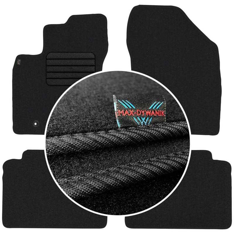 Toyota Avensis III 2009-2013 Veliūriniai kilimėliai MAX-DYWANIK