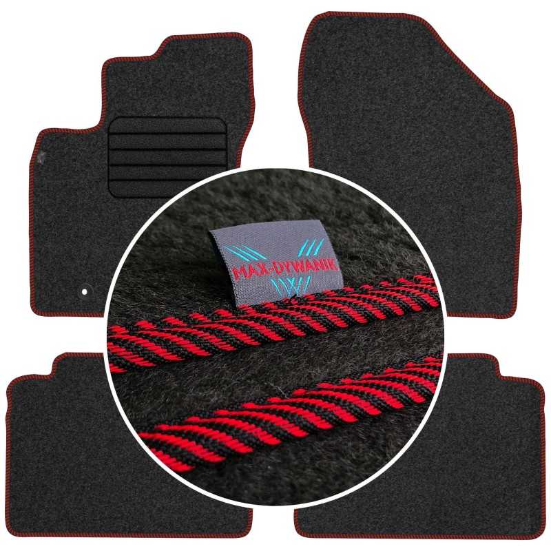 Toyota Avensis III 2009-2013 Veliūriniai kilimėliai MAX-DYWANIK