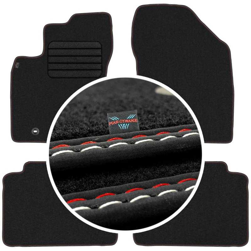 Toyota Avensis III FL 2013-2019 Veliūriniai kilimėliai MAX-DYWANIK