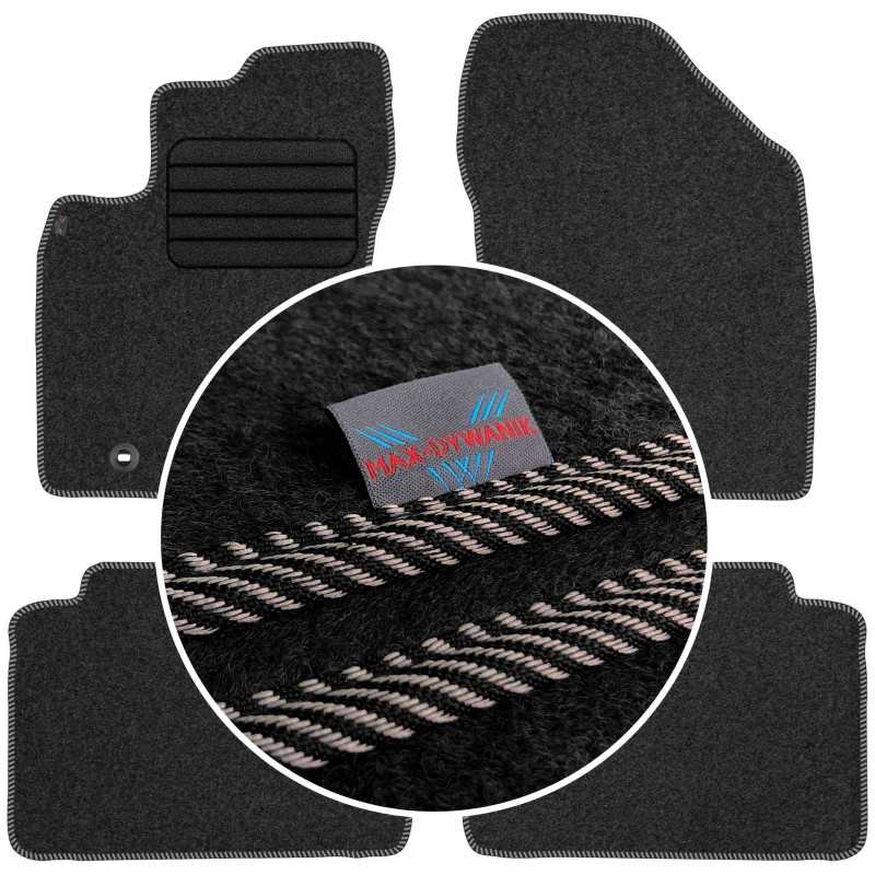 Toyota Avensis III FL 2013-2019 Veliūriniai kilimėliai MAX-DYWANIK