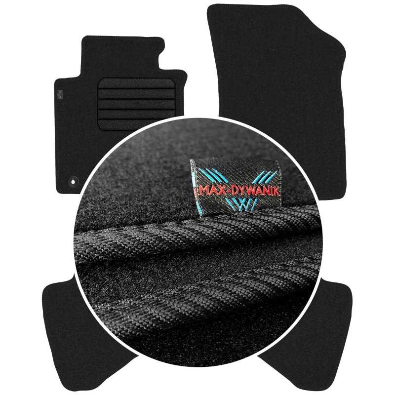 Toyota Aygo I 2010-2014 Veliūriniai kilimėliai MAX-DYWANIK