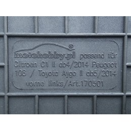 Toyota Aygo II 2014- Guminiai kilimėliai MOTOHOBBY 170501