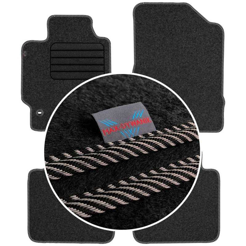 Toyota Camry VII 2006-2011 Veliūriniai kilimėliai MAX-DYWANIK