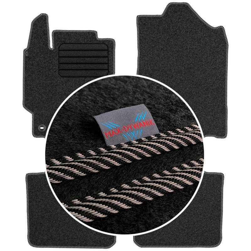 Toyota Camry VIII 2011-2018 Veliūriniai kilimėliai MAX-DYWANIK