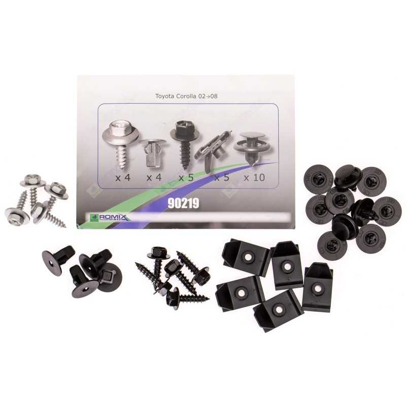Toyota Corolla IX 2002-2008 Variklio dangtelio laikikliai ROMIX 90219
