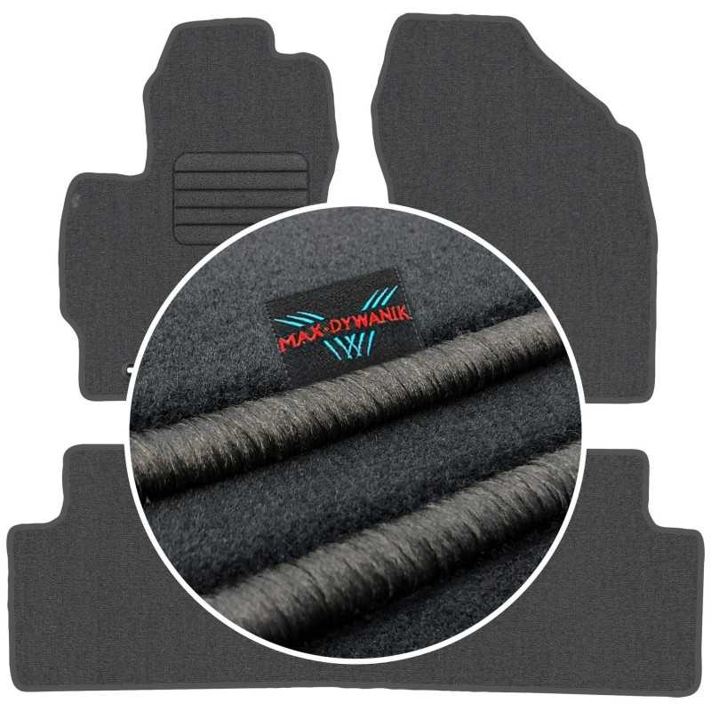 Toyota Corolla X E140 E150 2007-2013 Veliūriniai kilimėliai MAX-DYWANIK