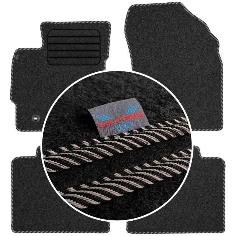 Toyota Corolla XI E160 2014-2019 Veliūriniai kilimėliai MAX-DYWANIK