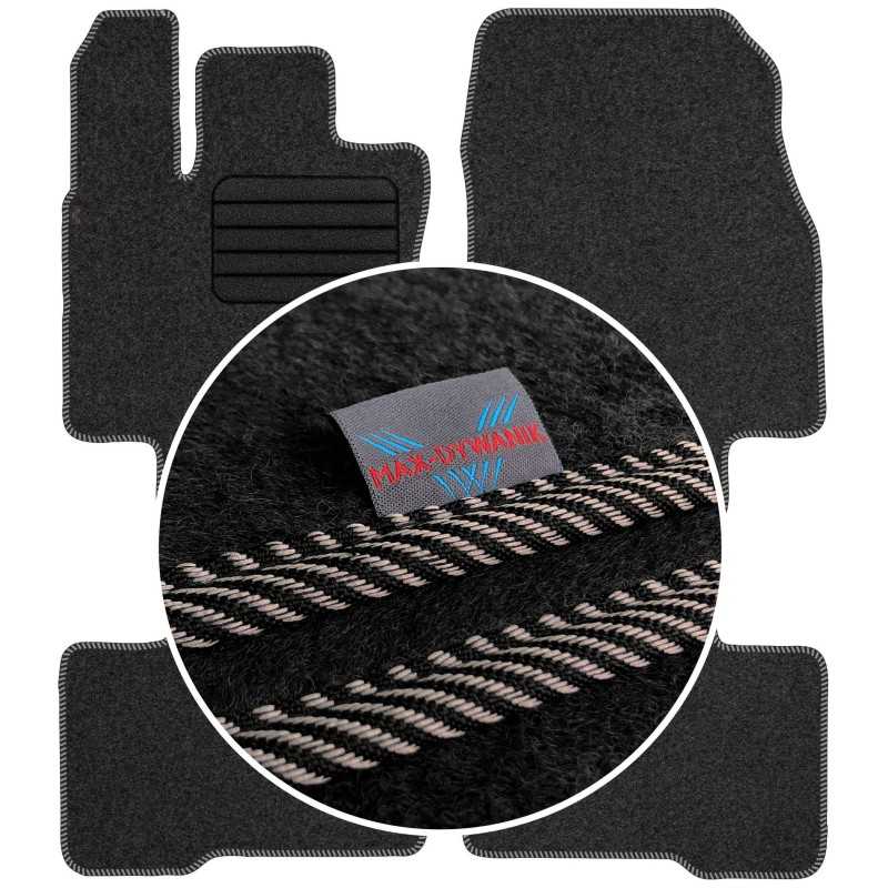 Toyota Highlander IV 2020- Veliūriniai kilimėliai MAX-DYWANIK