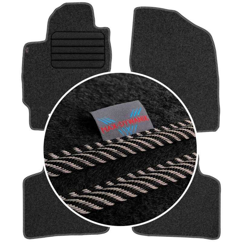 Toyota Prius II 2003-2009 Veliūriniai kilimėliai MAX-DYWANIK