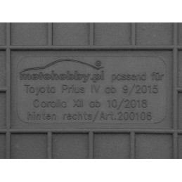 Toyota Prius IV 2014- Guminiai kilimėliai MOTOHOBBY 200106