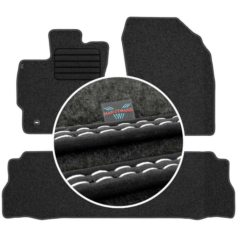 Toyota Prius Plus 5os 2012- Veliūriniai kilimėliai MAX-DYWANIK