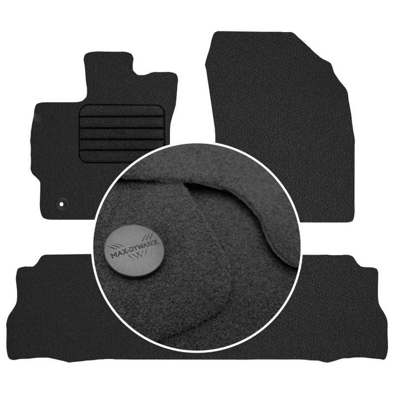 Toyota Prius Plus 5os 2012- Veliūriniai kilimėliai MAX-DYWANIK