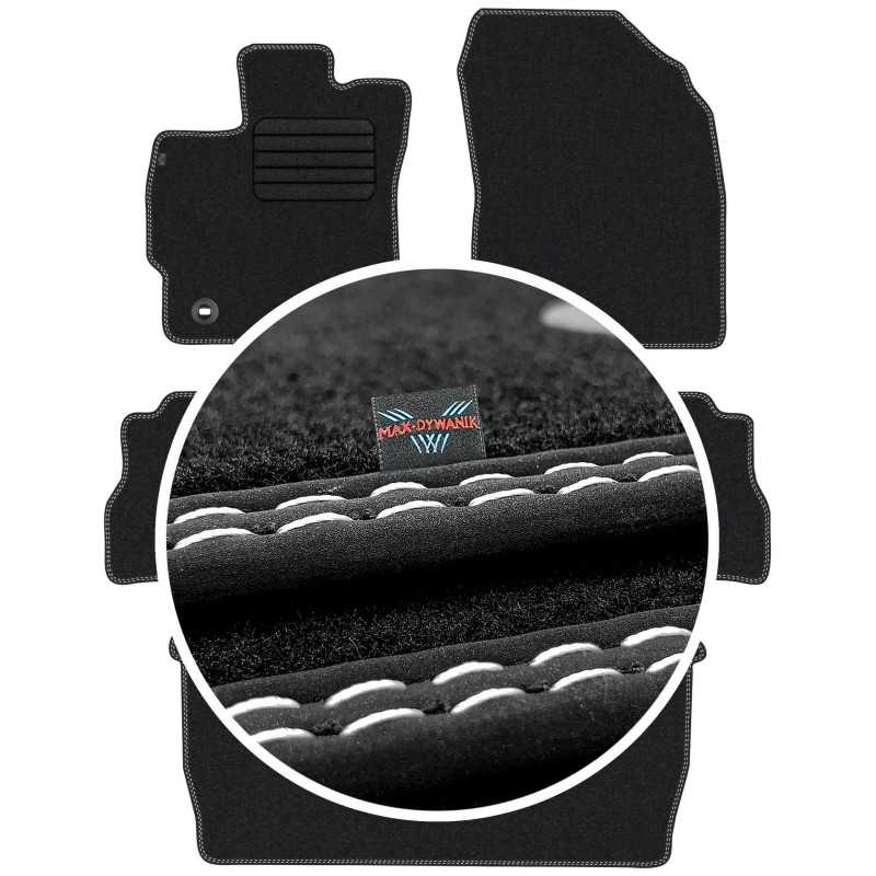 Toyota Prius Plus 7os 2012- Veliūriniai kilimėliai MAX-DYWANIK