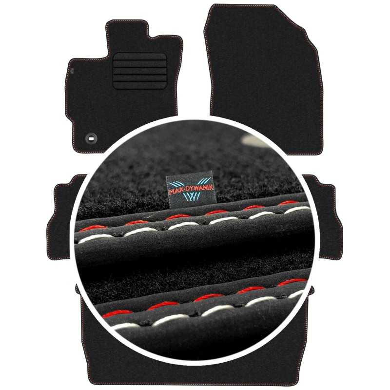 Toyota Prius Plus 7os 2012- Veliūriniai kilimėliai MAX-DYWANIK