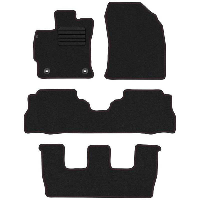 Toyota Prius Plus 7os 2012- Veliūriniai kilimėliai MAX-DYWANIK