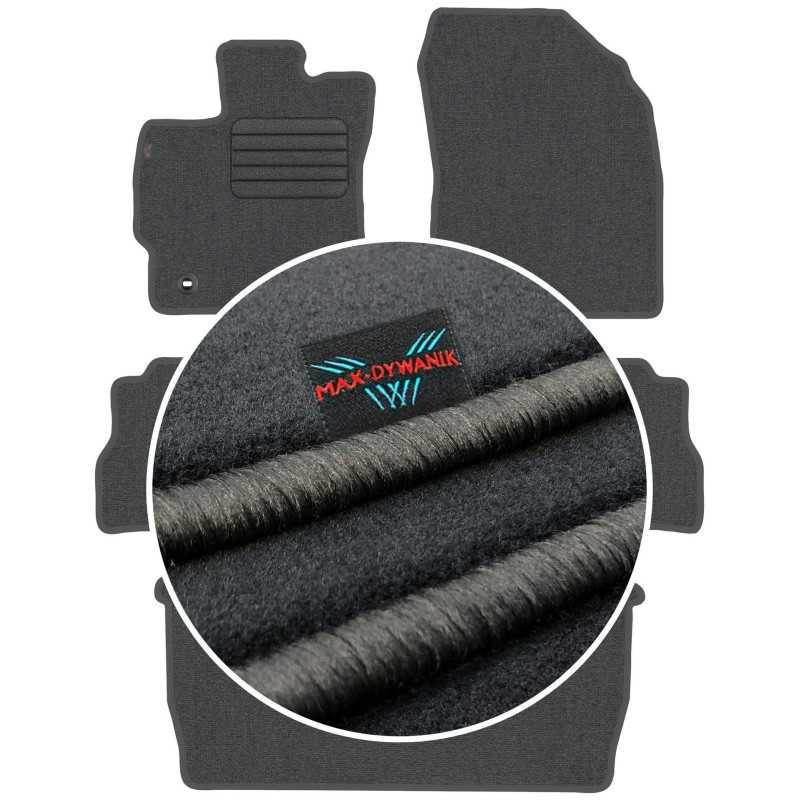 Toyota Prius Plus 7os 2012- Veliūriniai kilimėliai MAX-DYWANIK