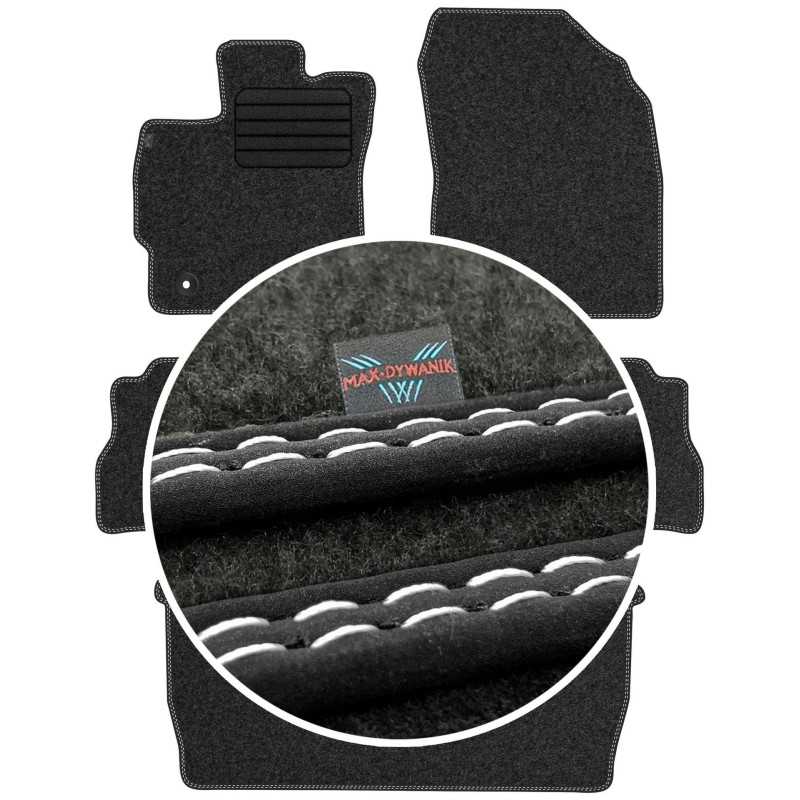 Toyota Prius Plus 7os 2012- Veliūriniai kilimėliai MAX-DYWANIK