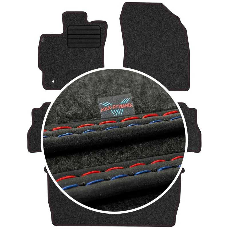 Toyota Prius Plus 7os 2012- Veliūriniai kilimėliai MAX-DYWANIK