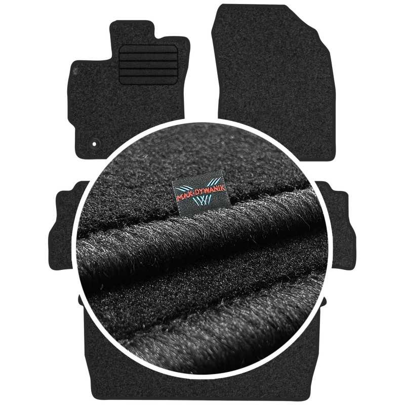 Toyota Prius Plus 7os 2012- Veliūriniai kilimėliai MAX-DYWANIK