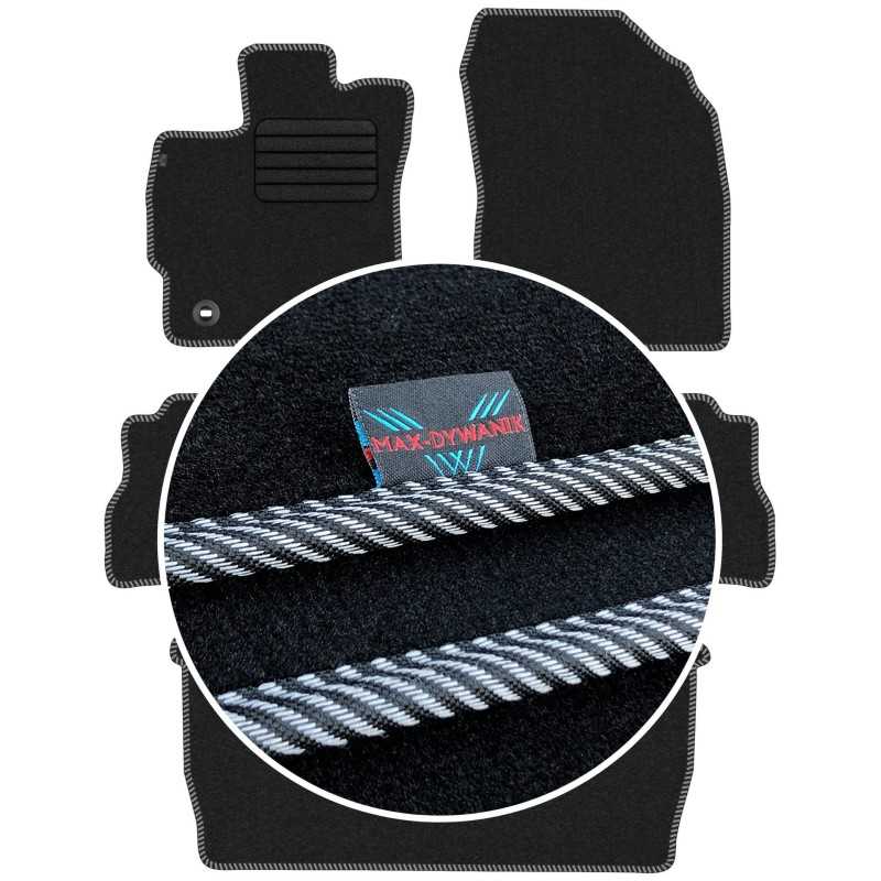 Toyota Prius Plus 7os 2012- Veliūriniai kilimėliai MAX-DYWANIK