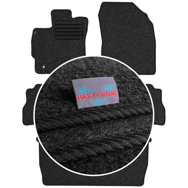 Toyota Prius Plus 7os 2012- Veliūriniai kilimėliai MAX-DYWANIK