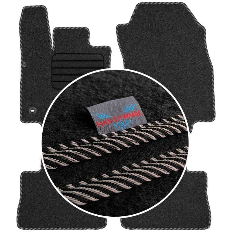 Toyota Rav4 V 2019- (automatinė pavarų dėžė) Veliūriniai kilimėliai MAX-DYWANIK