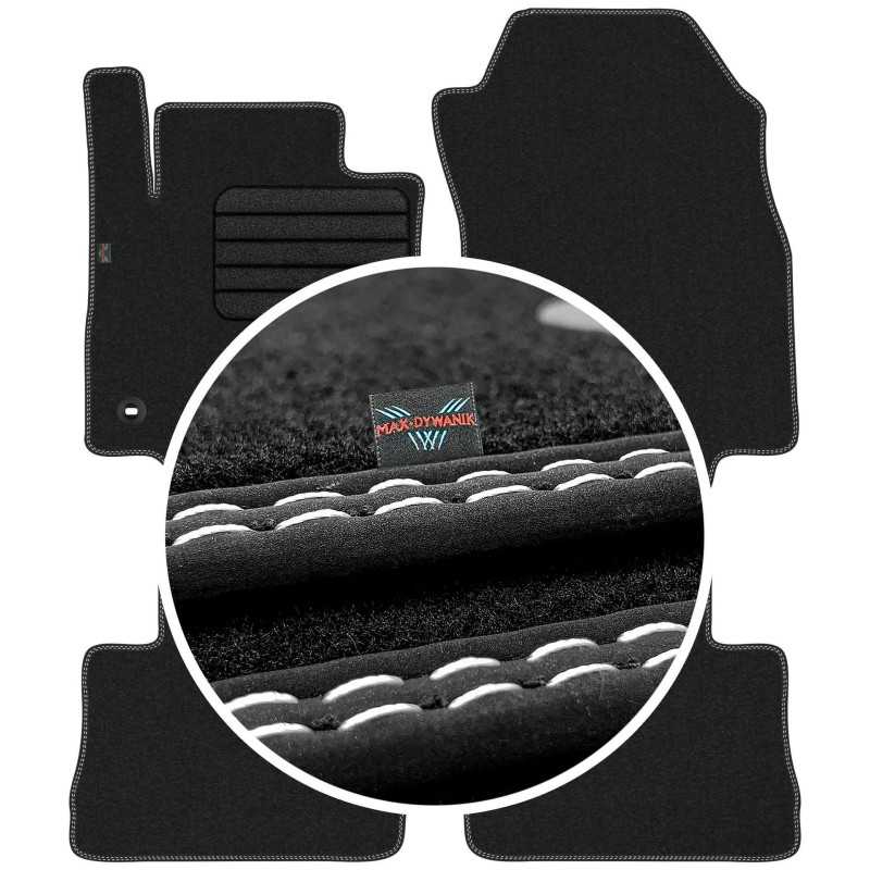 Toyota Rav4 V 2019- (mechaninė) Veliūriniai kilimėliai MAX-DYWANIK