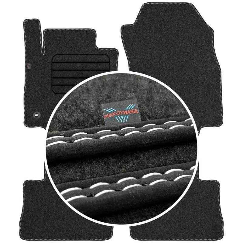 Toyota Rav4 V 2019- (mechaninė) Veliūriniai kilimėliai MAX-DYWANIK