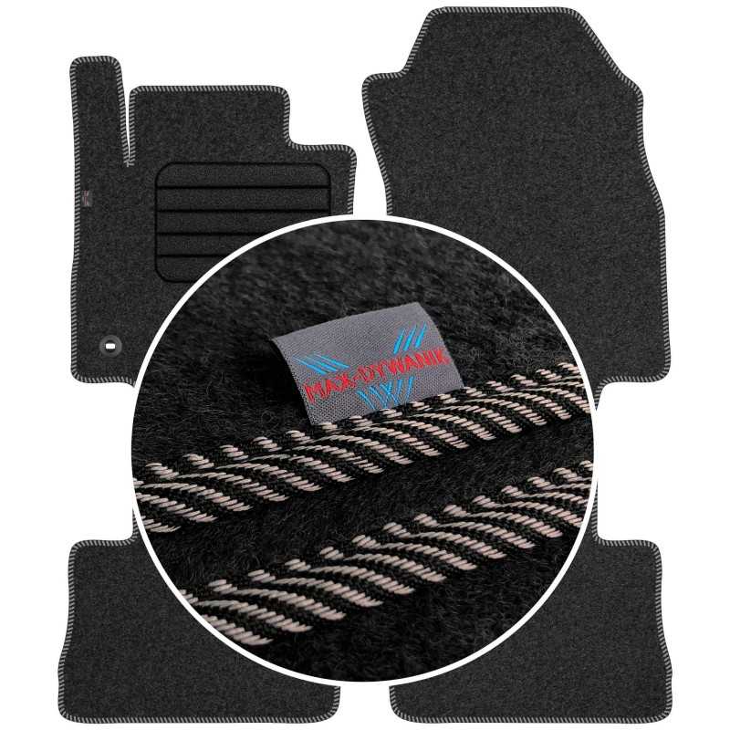 Toyota Rav4 V 2019- (mechaninė) Veliūriniai kilimėliai MAX-DYWANIK