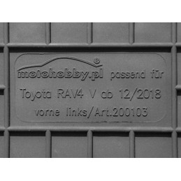 Toyota Rav4 V 2019- MOTOHOBBY FRONT guminiai kilimėliai 200103/2