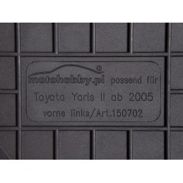 Toyota Yaris II 2005-2011 Guminiai kilimėliai MOTOHOBBY 150702