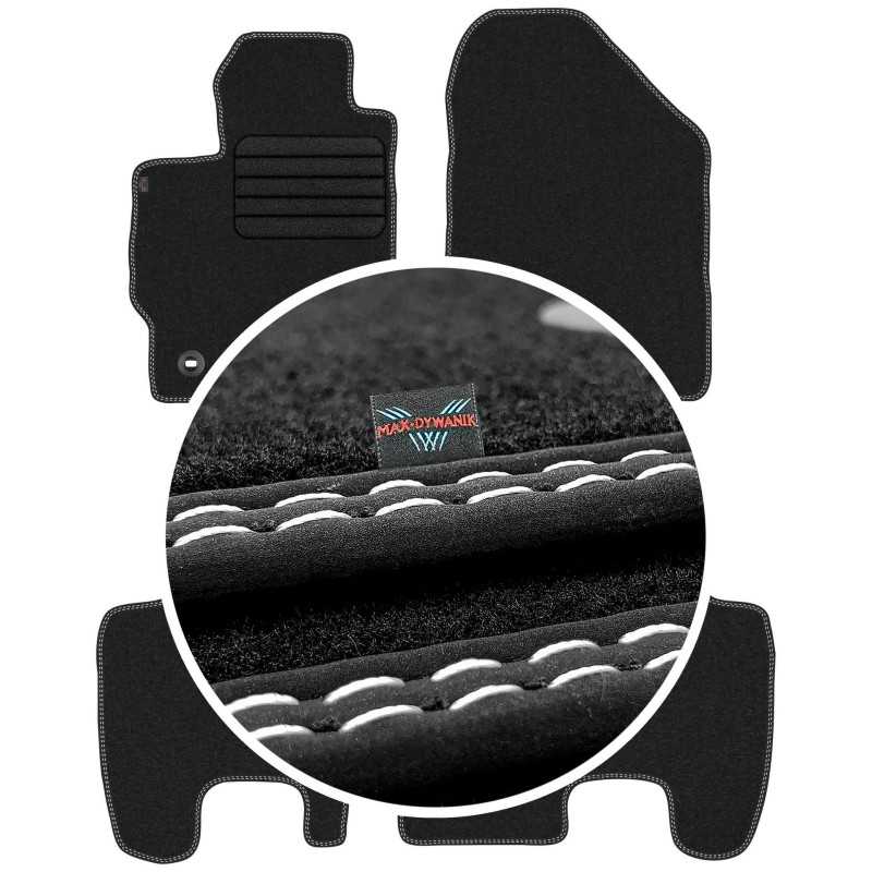 Toyota Yaris II 2005-2011 Veliūriniai kilimėliai MAX-DYWANIK