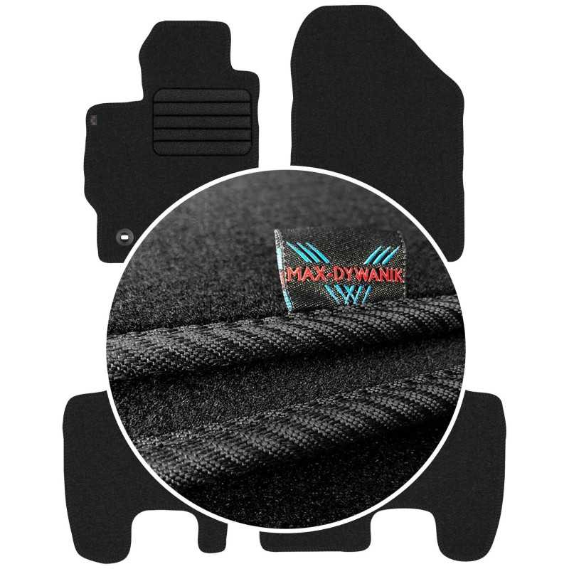 Toyota Yaris II 2005-2011 Veliūriniai kilimėliai MAX-DYWANIK