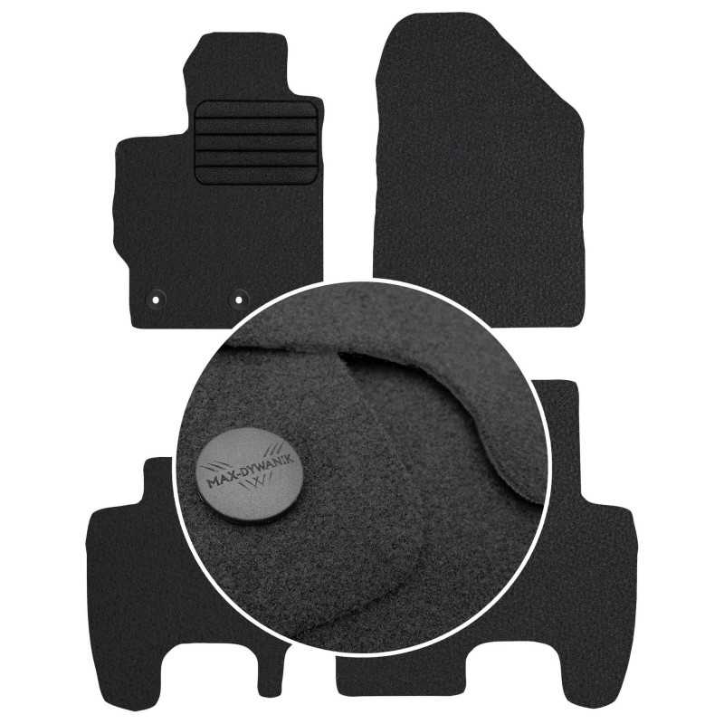 Toyota Yaris II 2005-2011 Veliūriniai kilimėliai MAX-DYWANIK