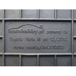 Toyota Yaris III 2011- Guminiai kilimėliai MOTOHOBBY FRONT 170905/2