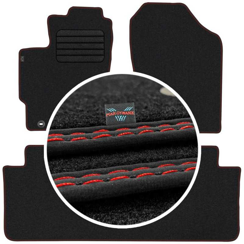Toyota Yaris III 2011-2019 Veliūriniai kilimėliai MAX-DYWANIK
