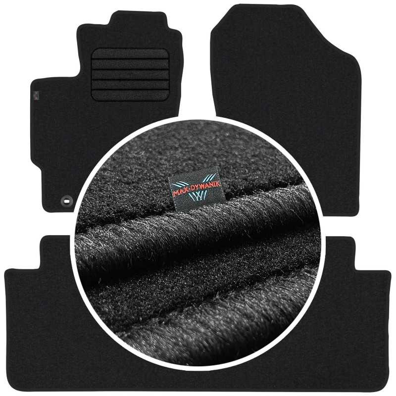 Toyota Yaris III 2011-2019 Veliūriniai kilimėliai MAX-DYWANIK