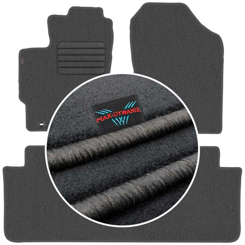 Toyota Yaris III 2011-2019 Veliūriniai kilimėliai MAX-DYWANIK