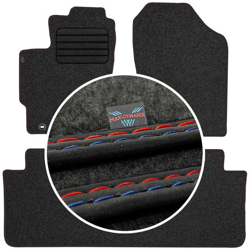 Toyota Yaris III 2011-2019 Veliūriniai kilimėliai MAX-DYWANIK