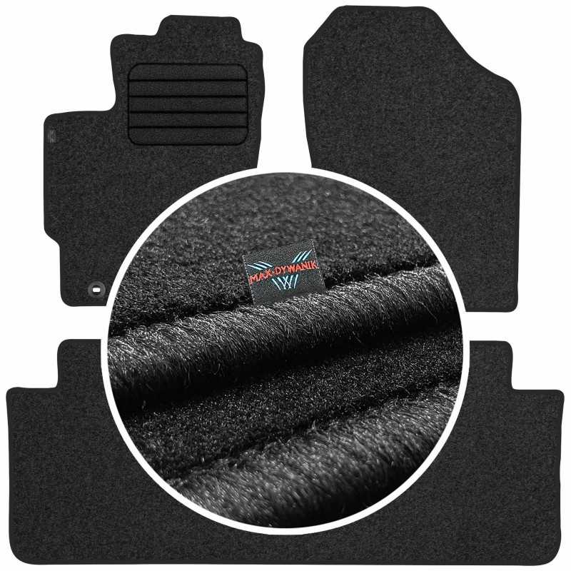 Toyota Yaris III 2011-2019 Veliūriniai kilimėliai MAX-DYWANIK