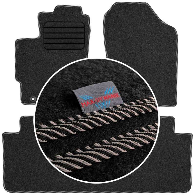 Toyota Yaris III 2011-2019 Veliūriniai kilimėliai MAX-DYWANIK