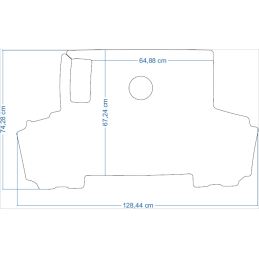 Ursus C-360 kabina su Farmtrac 555TTV (KOJA) traktoriaus kilimėliais 48414